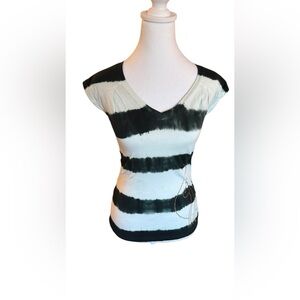 Baby Phat Tie-Dye Top-Black& White